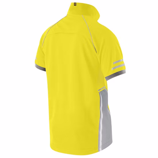 Polyester Short Sleeve Polo T-Shirt Custom Embroidery Logo Reflective Safety Polo Shirts for Men Blank T Shirt