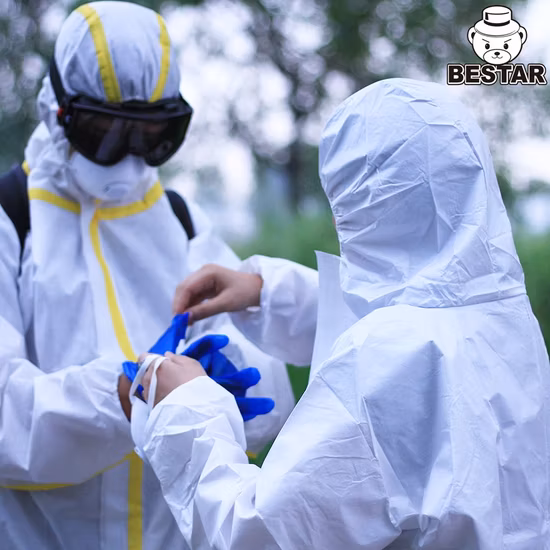 Tute protettive di sicurezza di tipo 5 e 6 Uso con verniciatura a spruzzo