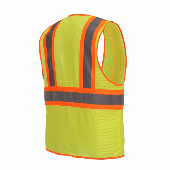 Gilet riflettente di sicurezza in tessuto poliestere 120 g/m²