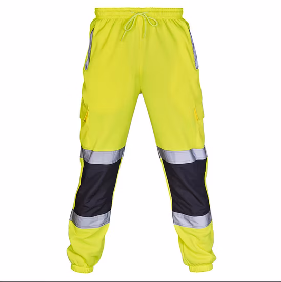 Pantaloni di sicurezza cargo con logo personalizzato ad alta visibilità